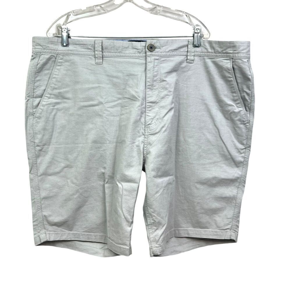 Rodd & Gunn Mens Shorts Chino Flat Front Slash Pockets Zip Fly Gray Size W44*